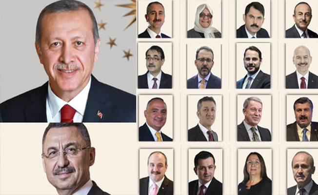 Cumhurbaşkanı Erdoğan yeni kabineyi açıkladı!