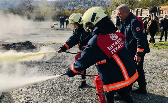 ESAY ekibi yangına müdahale eğitimi aldı