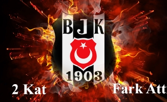 Beşiktaş 2 Kat Fark Attı