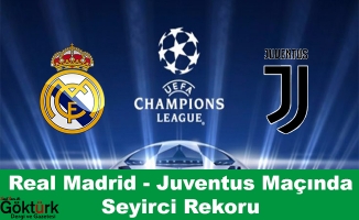 Real Madrid Juventus Maçında Seyirci Rekoru Bekleniyor
