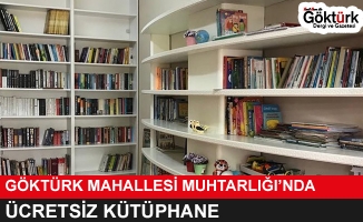 Göktürk Mahallesi Muhtarlığı'ndan Ücretsiz Kütüphane