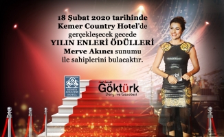 Göktürk Dergisi Yılın Enleri Ödül Töreni Kemer Country Hotel’de Gerçekleşecek