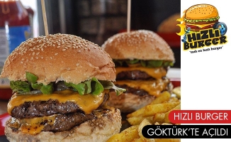 Hem hızla hem haz ile yemek için Hızlı Burger Göktürk 'te hizmetinizde!