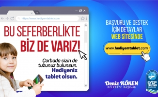 Eyüpsultan Belediyesinden Hediyem Tablet kampanyası