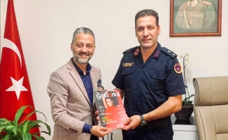 Ümit Öner İlçe Jandarma Komutanı Üsteğmen Zeki Gülter'i Ziyaret Etti