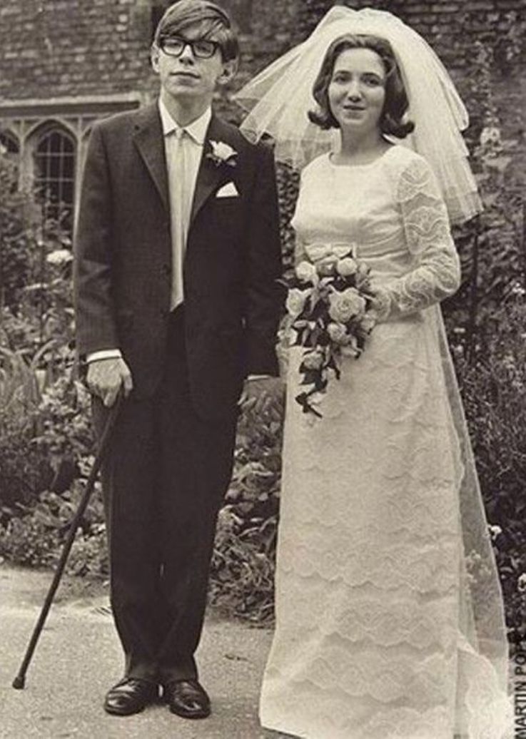 Stephen Hawking ve ilk eşi Jane Hawking
